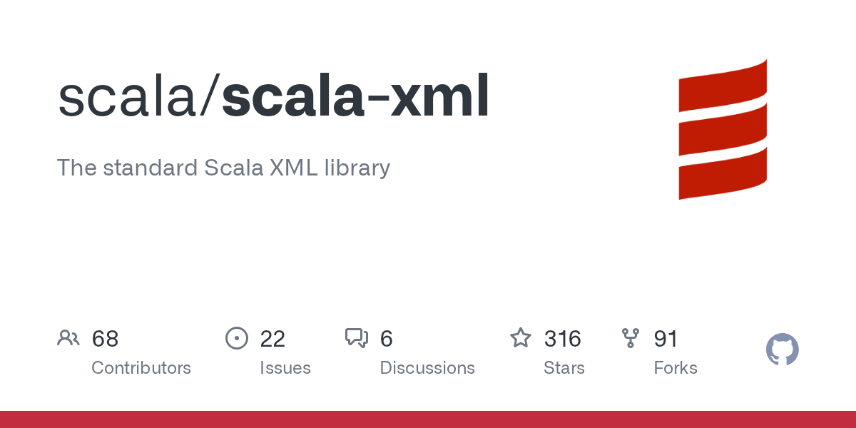GitHub - scala/scala-xml: The standard Scala XML library